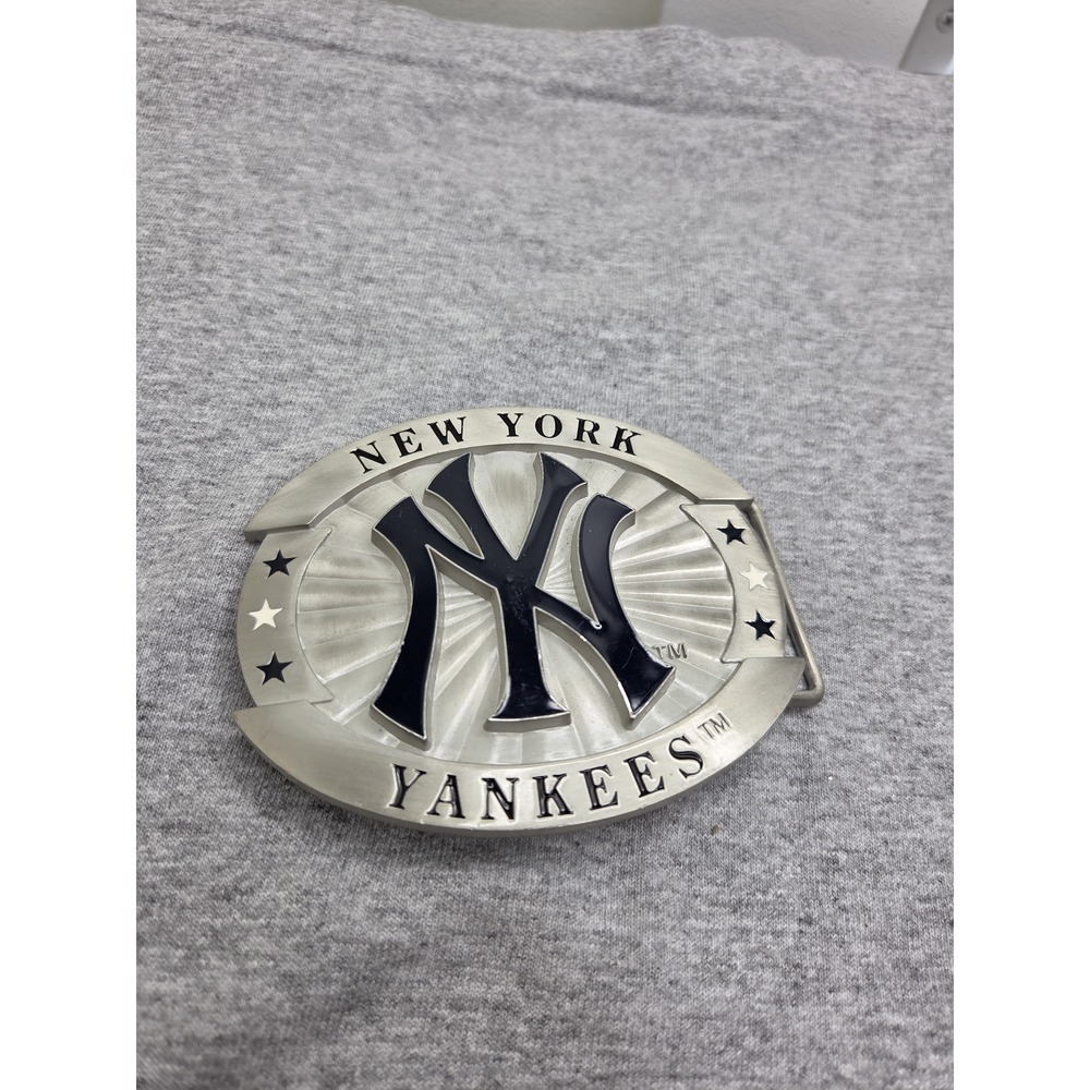 New York Yankees Siskiyou Large Silver MLB Belt Buckle